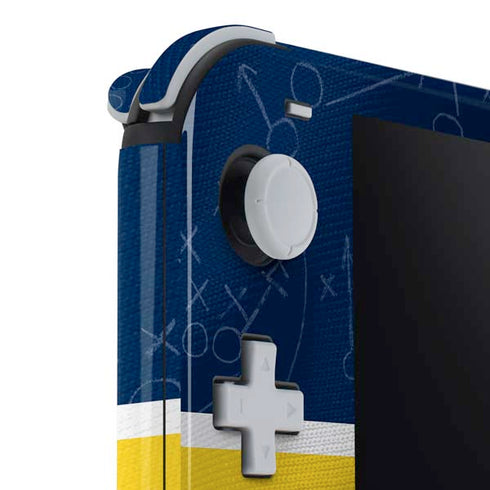 University of Michigan Jersey Split Nintendo Switch Lite Skin
