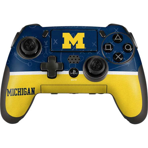 University of Michigan Jersey Split PlayStation Scuf Vantage 2 Controller Skin