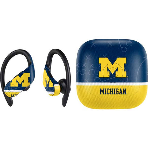 University of Michigan Jersey Split PowerBeats Pro Skin