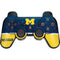University of Michigan Jersey Split PS3 Dual Shock wireless controller Skin