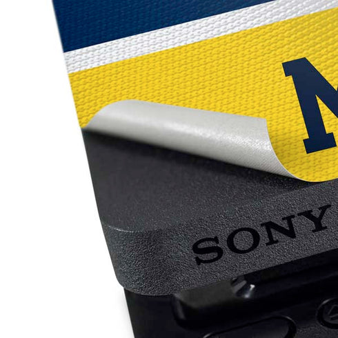 University of Michigan Jersey Split PS4 Pro Console Skin