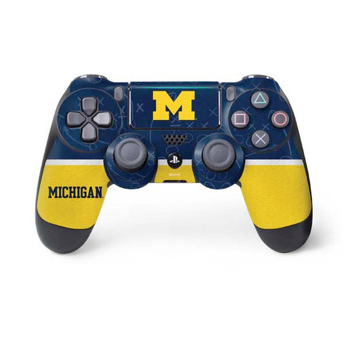 University of Michigan Jersey Split PS4 Pro/Slim Controller Skin