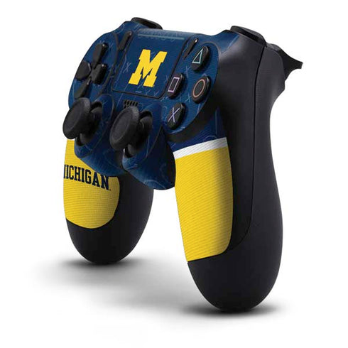 University of Michigan Jersey Split PS4 Pro/Slim Controller Skin