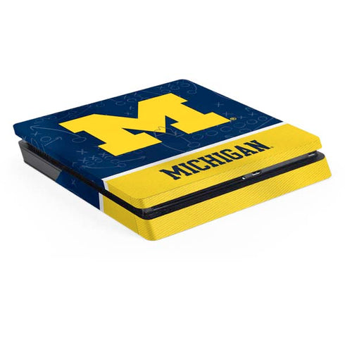 University of Michigan Jersey Split PS4 Slim Skin