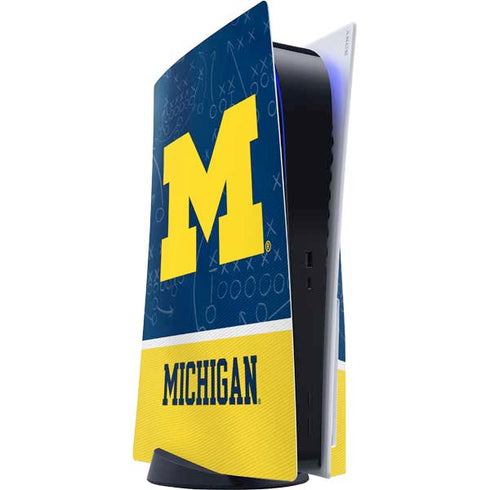 University of Michigan Jersey Split PS5 Console Skin