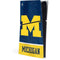 University of Michigan Jersey Split PS5 Slim Digital Edition Console Skin