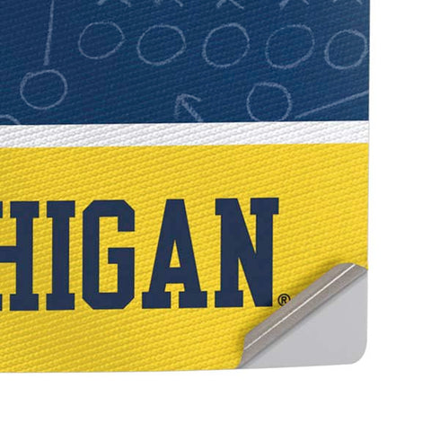 University of Michigan Jersey Split PS5 Slim Digital Edition Console Skin