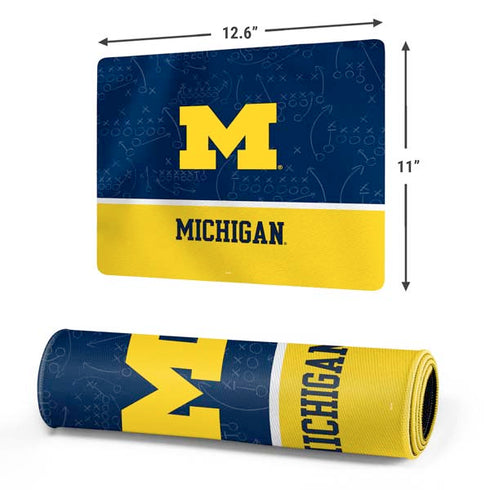 University of Michigan Jersey Split Gaming Mouse Pad