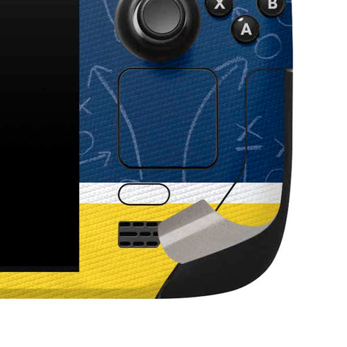 University of Michigan Jersey Split Steam Deck Handheld Gaming Computer Skin