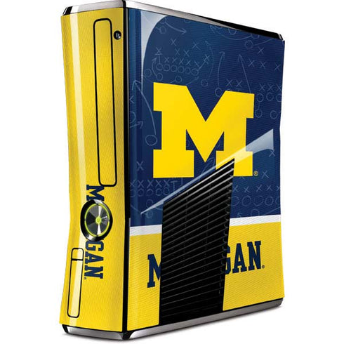 University of Michigan Jersey Split Xbox 360 Slim (2010) Skin