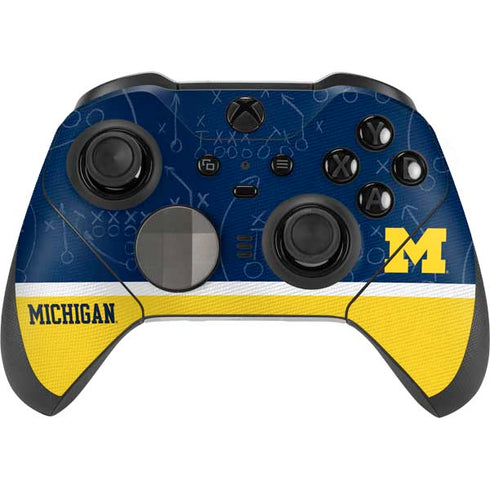 University of Michigan Jersey Split Xbox Elite Wireless Controller Series 2 Skin