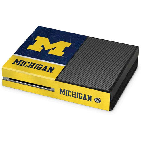 University of Michigan Jersey Split Xbox One Console Skin