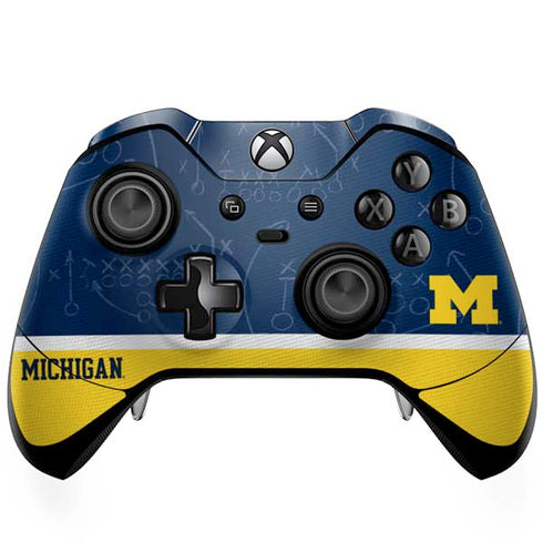 University of Michigan Jersey Split Xbox One Elite Controller Skin