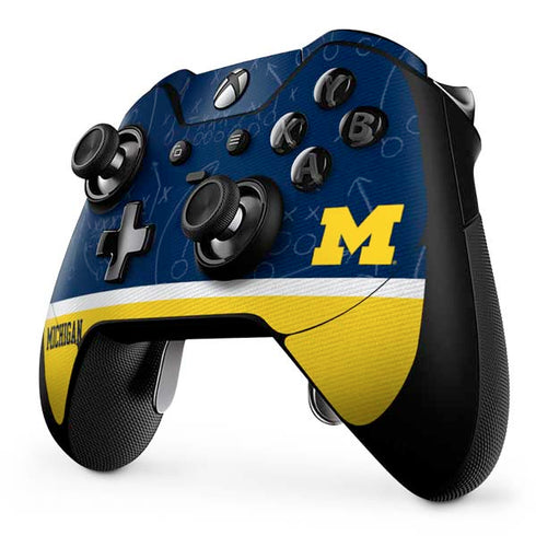 University of Michigan Jersey Split Xbox One Elite Controller Skin