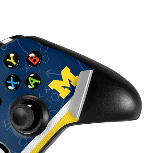 University of Michigan Jersey Split Xbox One S All-Digital Edition Bundle Skin