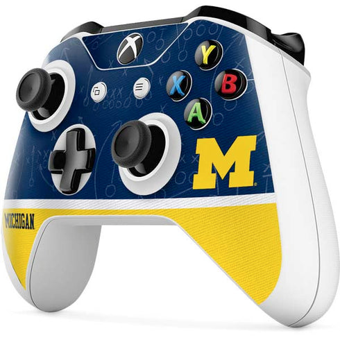 University of Michigan Jersey Split Xbox One S Controller Skin