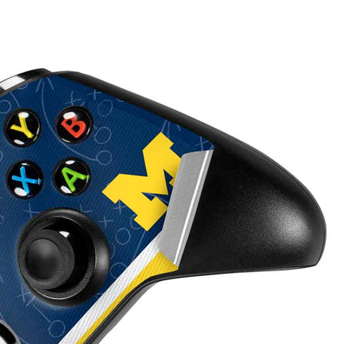 University of Michigan Jersey Split Xbox One S Controller Skin