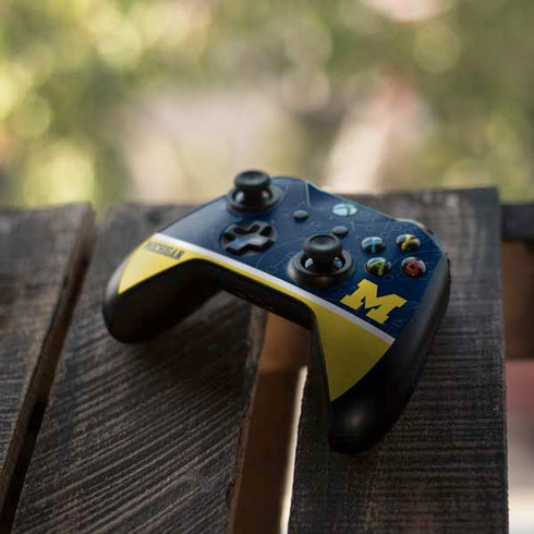 University of Michigan Jersey Split Xbox One S Controller Skin
