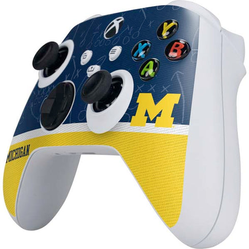 University of Michigan Jersey Split Xbox Series S Controller Skin