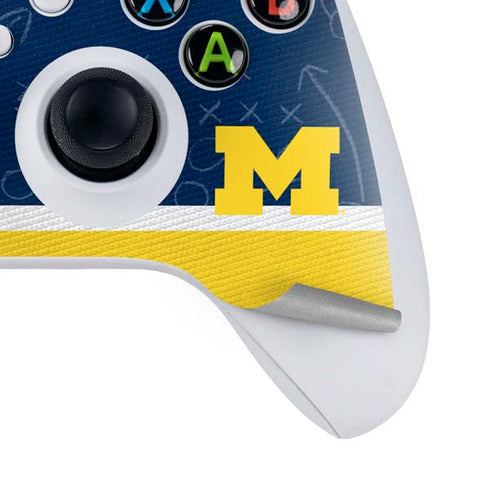 University of Michigan Jersey Split Xbox Series S Controller Skin