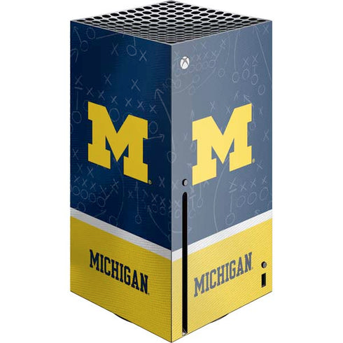 University of Michigan Jersey Split Xbox Series X Console Skin