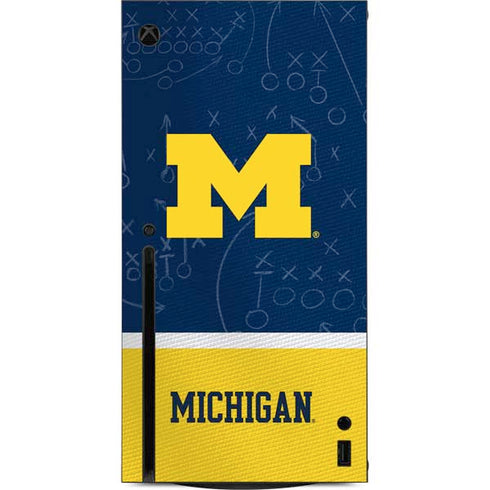 University of Michigan Jersey Split Xbox Series X Console Skin