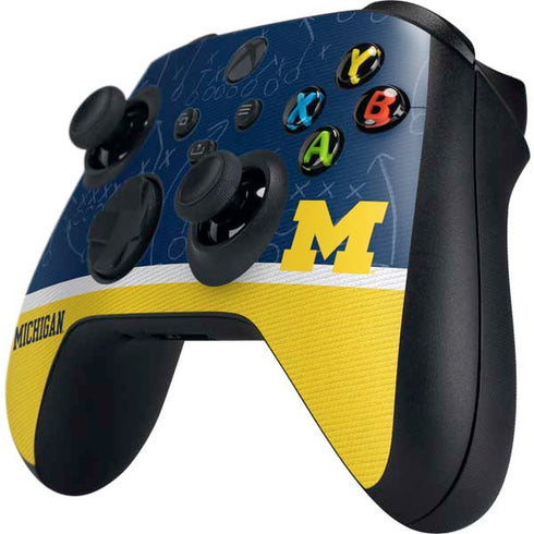 University of Michigan Jersey Split Xbox Series X Controller Skin