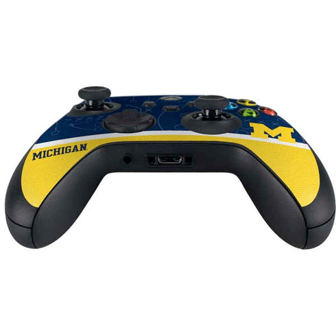 University of Michigan Jersey Split Xbox Series X Controller Skin