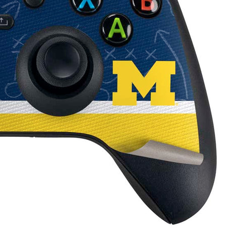 University of Michigan Jersey Split Xbox Series X Controller Skin