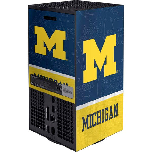 University of Michigan Jersey Split XBox Series X Digital Edition Bundle Skin