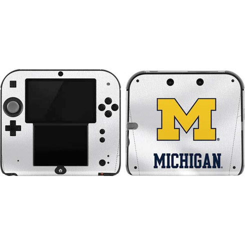 University of Michigan White Jersey Nintendo Skins