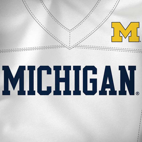 University of Michigan White Jersey Dell Alienware Skin