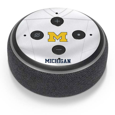 University of Michigan White Jersey Amazon Echo Dot Skin