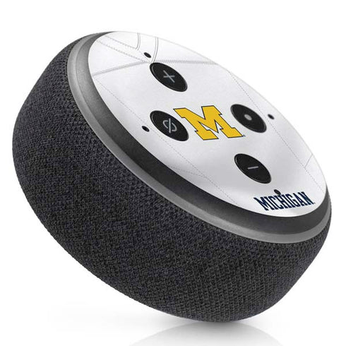 University of Michigan White Jersey Amazon Echo Dot Skin