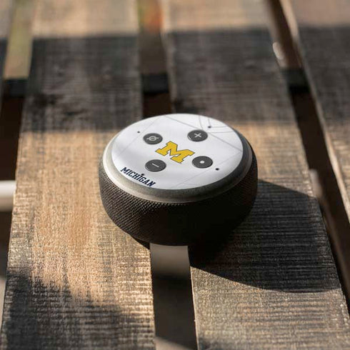 University of Michigan White Jersey Amazon Echo Dot Skin
