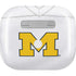 University of Michigan White Jersey Apple AirPods (3rd Gen 2021) Skin