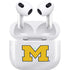 University of Michigan White Jersey Apple AirPods (3rd Gen 2021) Skin