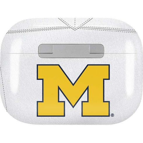 University of Michigan White Jersey Apple AirPods Pro Skin