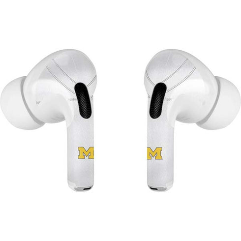 University of Michigan White Jersey Apple AirPods Pro Skin