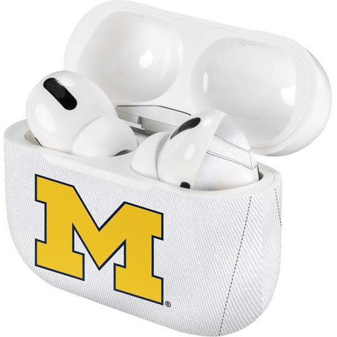 University of Michigan White Jersey Apple AirPods Pro Skin