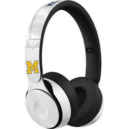 University of Michigan White Jersey Beats Solo Pro Skin