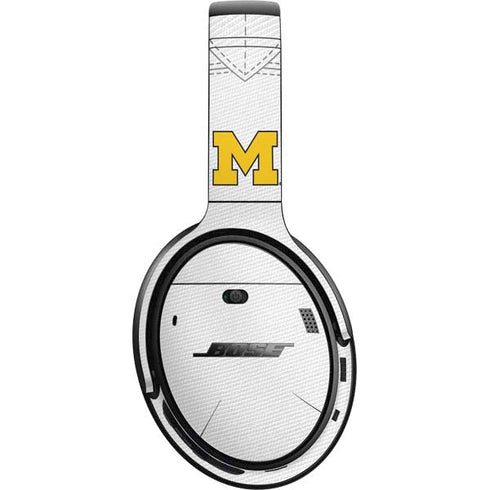 University of Michigan White Jersey Bose QuietComfort 35 Headphones Skin