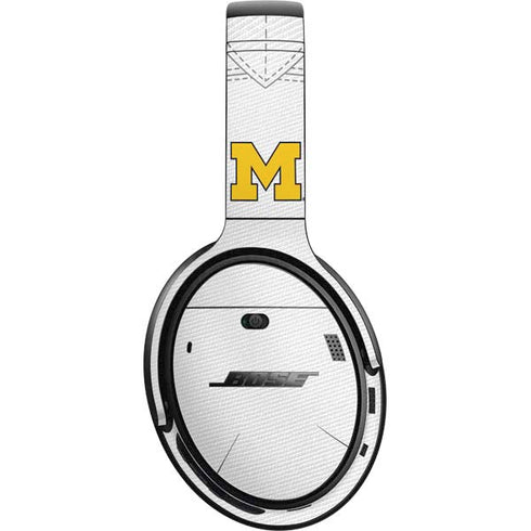 University of Michigan White Jersey Bose QuietComfort 35 II Headphones Skin