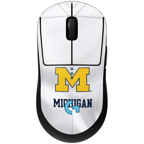 University of Michigan White Jersey G Pro Wireless Gaming Mouse Skin