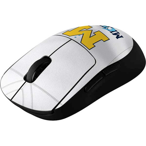 University of Michigan White Jersey G Pro Wireless Gaming Mouse Skin