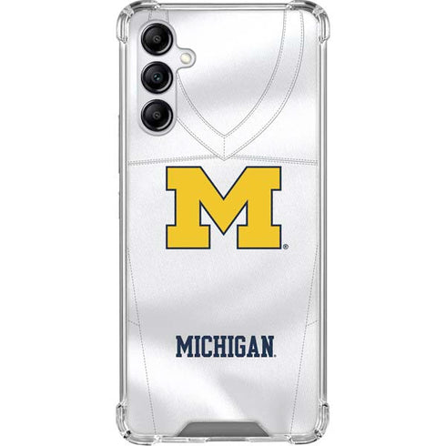 University of Michigan White Jersey Gabb Phone 4 Clear Case