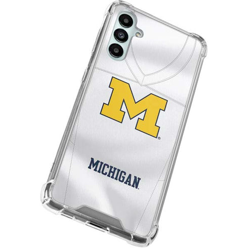 University of Michigan White Jersey Gabb Phone 4 Clear Case