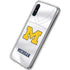 University of Michigan White Jersey Galaxy A10e Clear Case