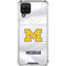 University of Michigan White Jersey Galaxy A12 Clear Case