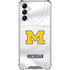University of Michigan White Jersey Galaxy A14 5G Clear Case